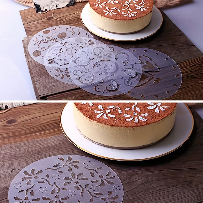 Cake Decoration Stencil Set New Fondant Cake Stencils For - Temu