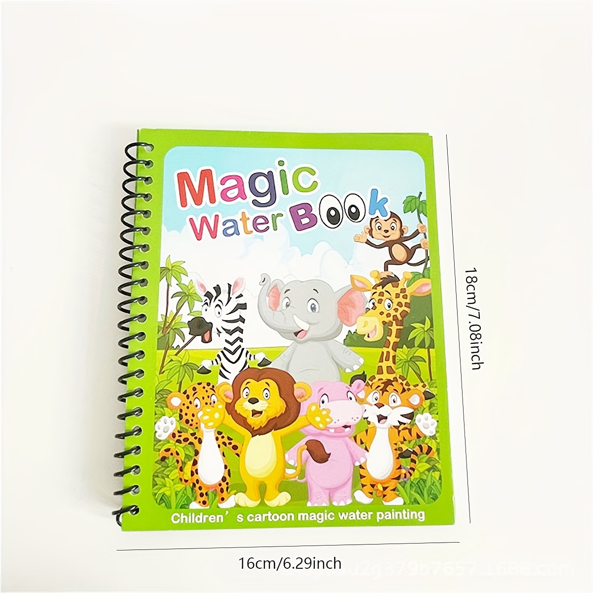 Reusable Watercolor Painting Book For Kids Animals Cartoons - Temu