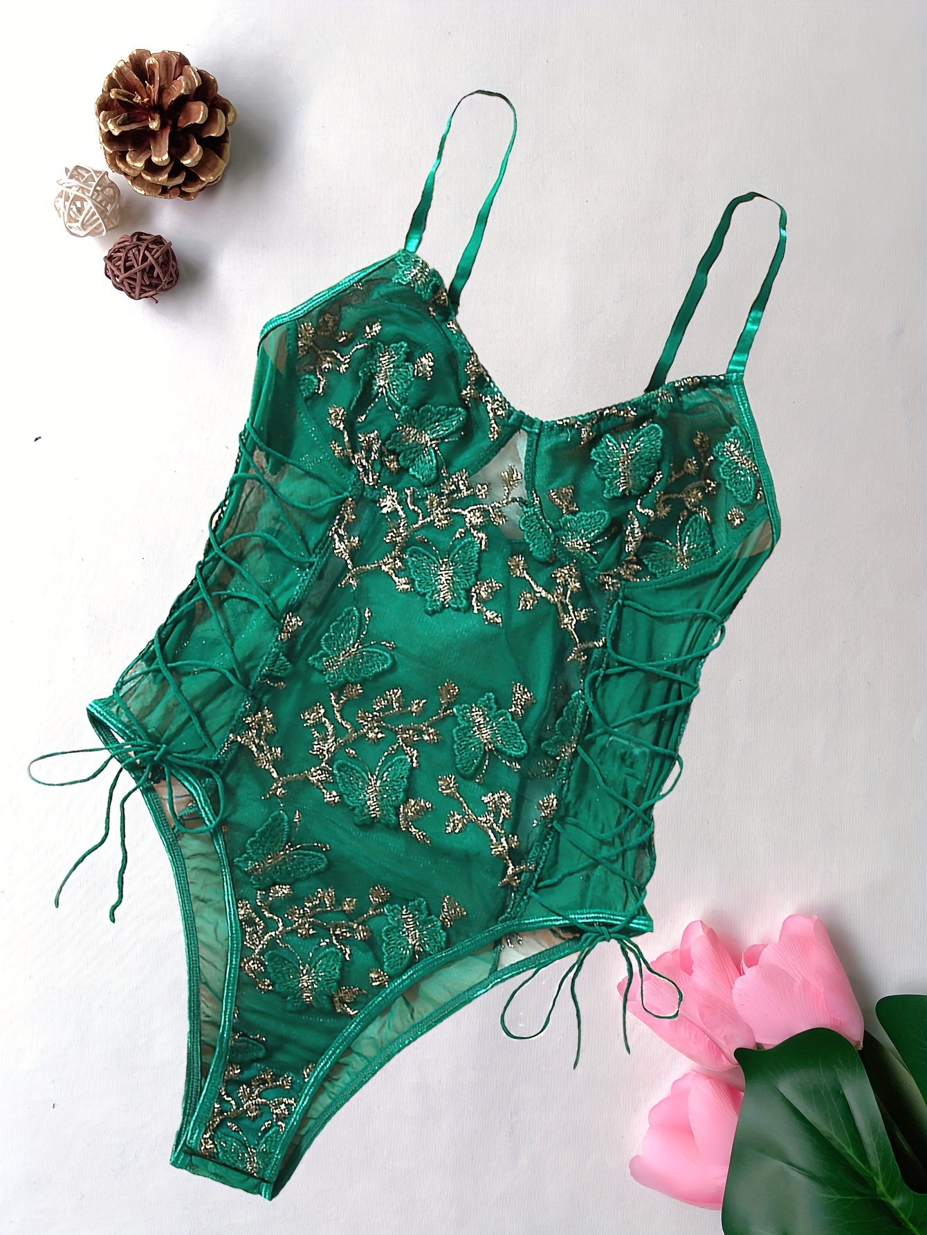 St. Patrick's Day Green Floral Jacquard Corset Bustier Lace - Temu