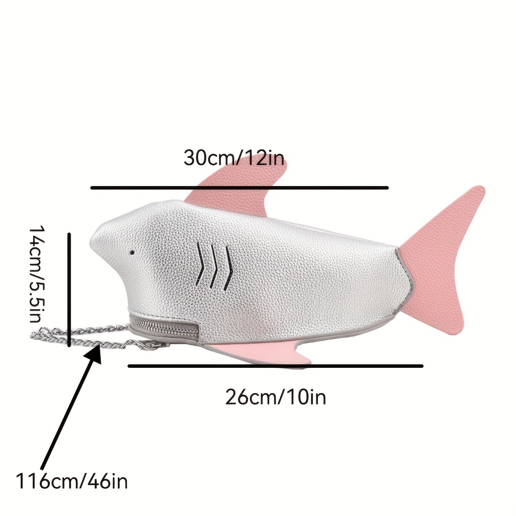 Creative Design Shoulder Bag - Shark Shaped Design - Kawaii