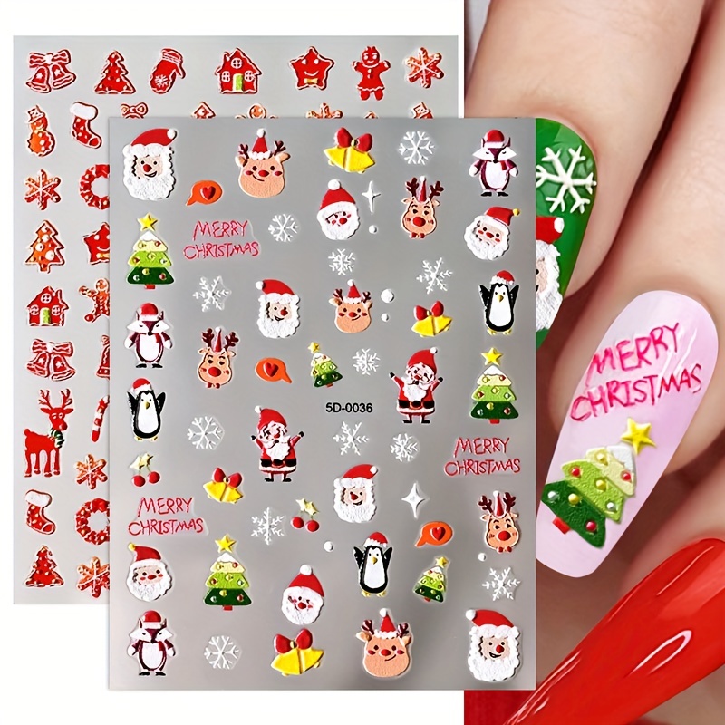 Press on Nail Storage Nail Pattern Decals Self-Adhesive Hollow Supplies  Flower Luxurious 5D Sticker Decoration Nail Pattern Nail Girl Stuff for 13