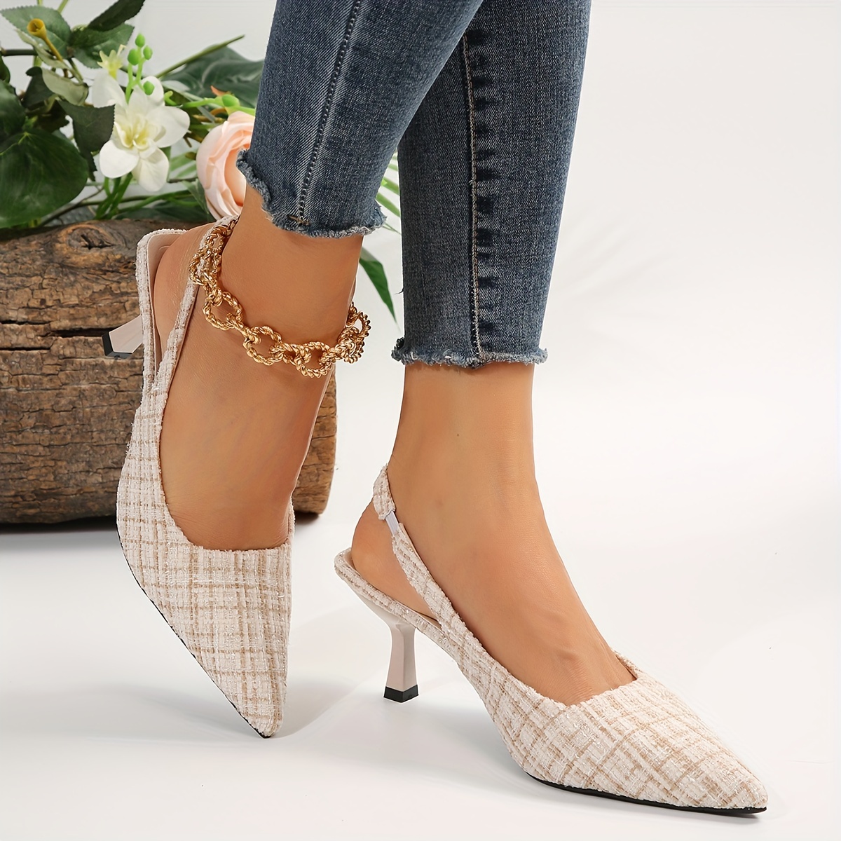 Neutral color shop high heels