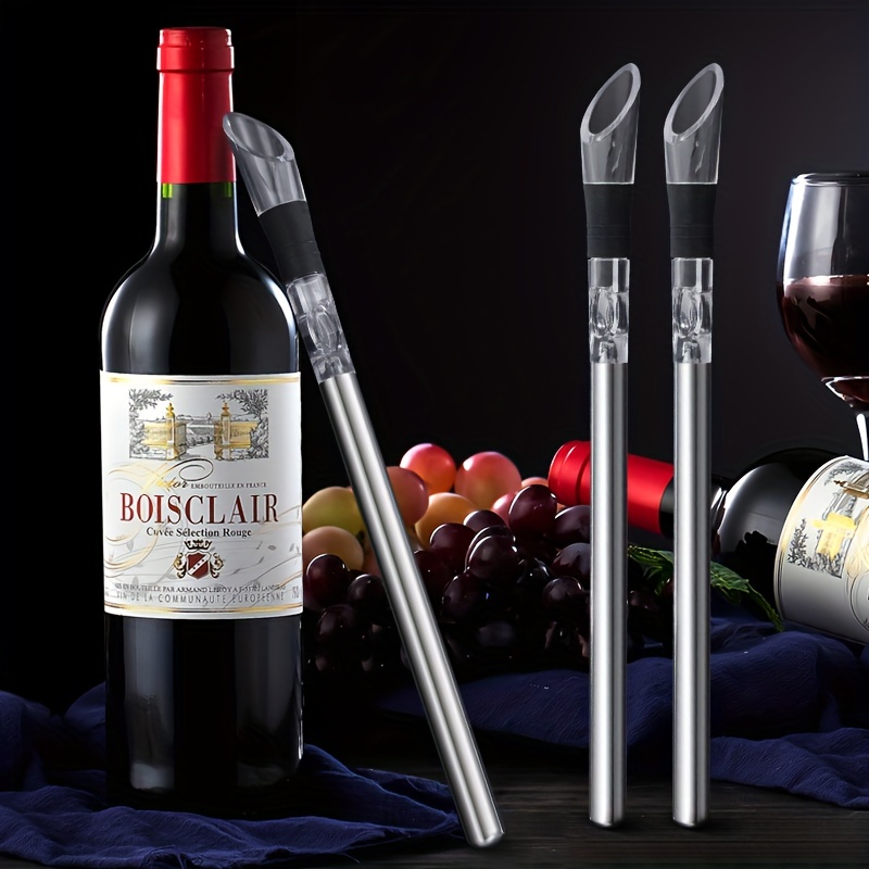 Wine Chiller Set with Instant Wine Aerator Pourer - 6 in 1 - Joejis