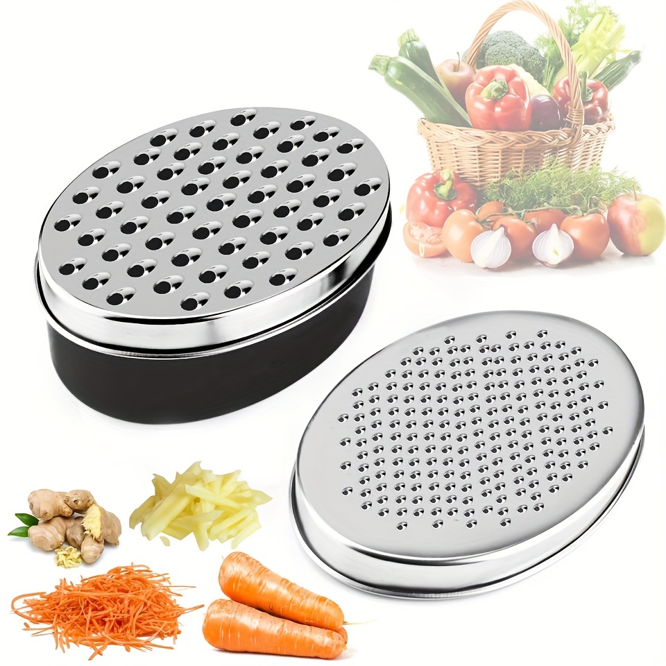 Cheese Grater, 304 Stainless Steel Cheese Graters Shredder Handheld,  Kitchen Grater For Cheese Ginger Vegetables - Temu