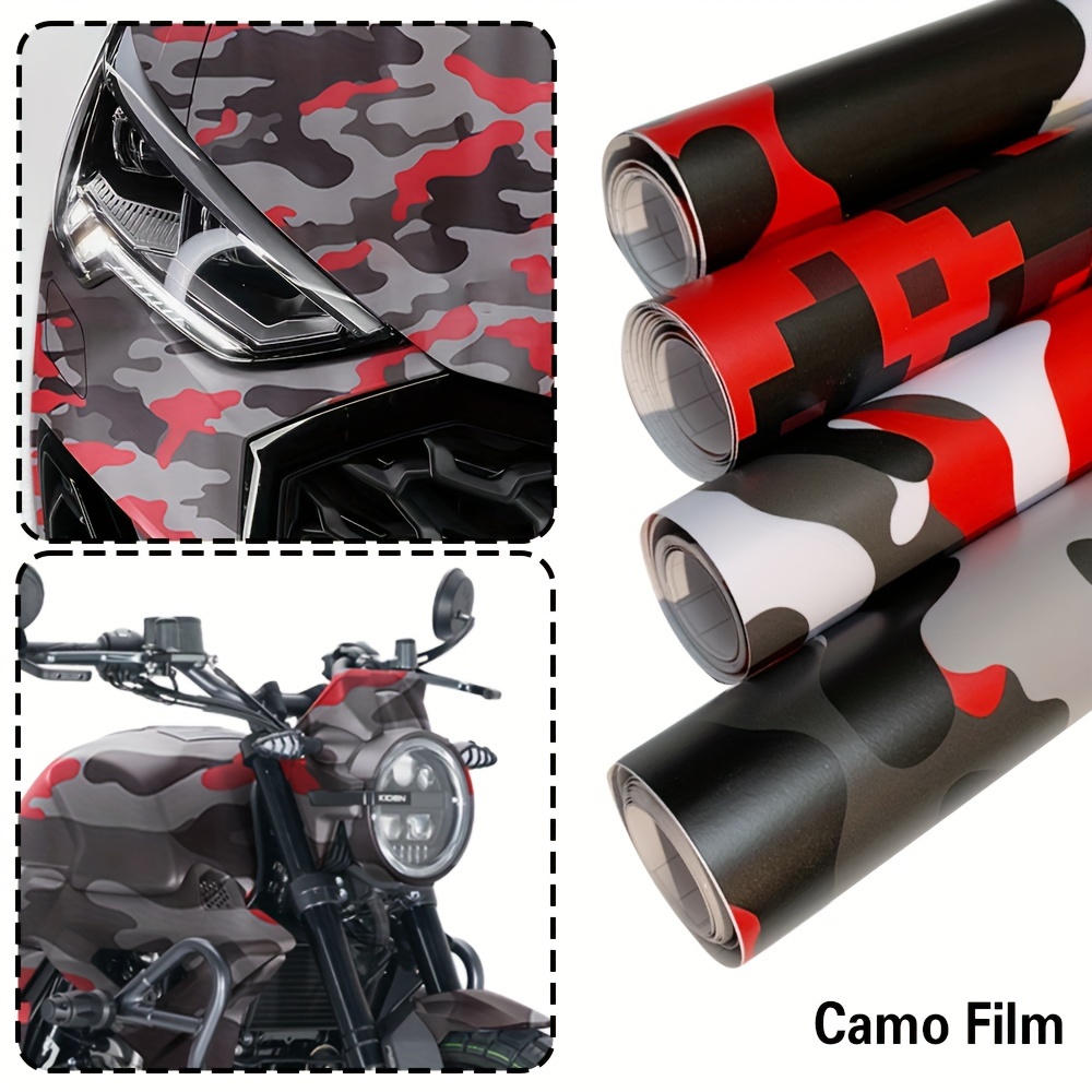Black Camo Vinyl Film Camouflage Car Wrap Film For Car - Temu