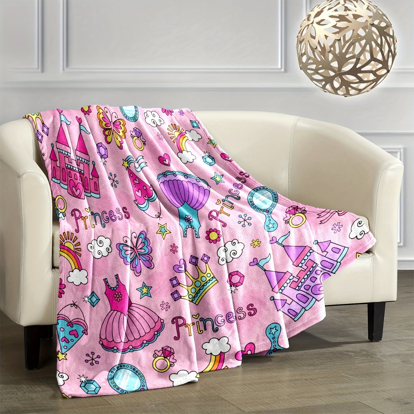 Manta de franela con dibujos de unicornios para bebé y niño, manta  personalizada con nombre, regalo