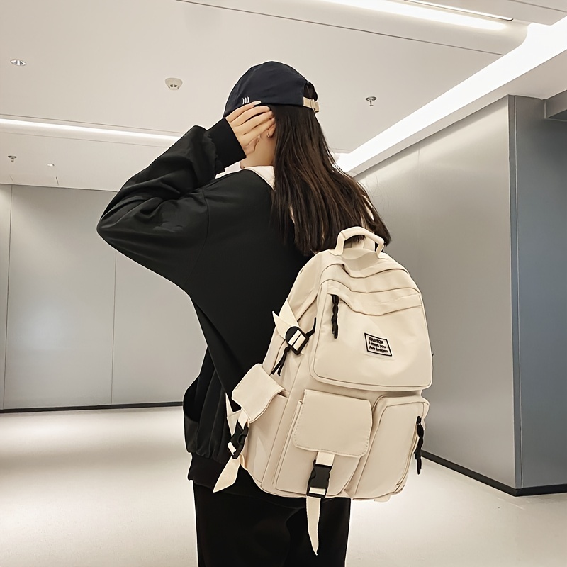 Grand sac à dos de voyage en nylon réglable pour les étudiants du collège  et du lycée avec grande capacité pour une utilisation quotidienne