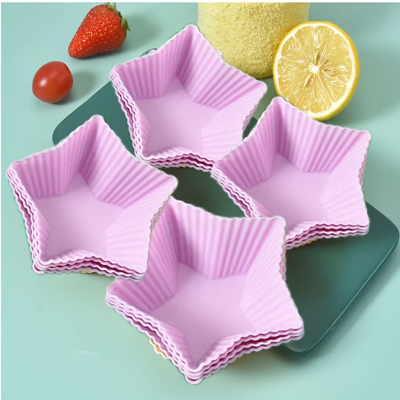 Star Shaped Silicone Cupcake Liners, Cupcake Molds