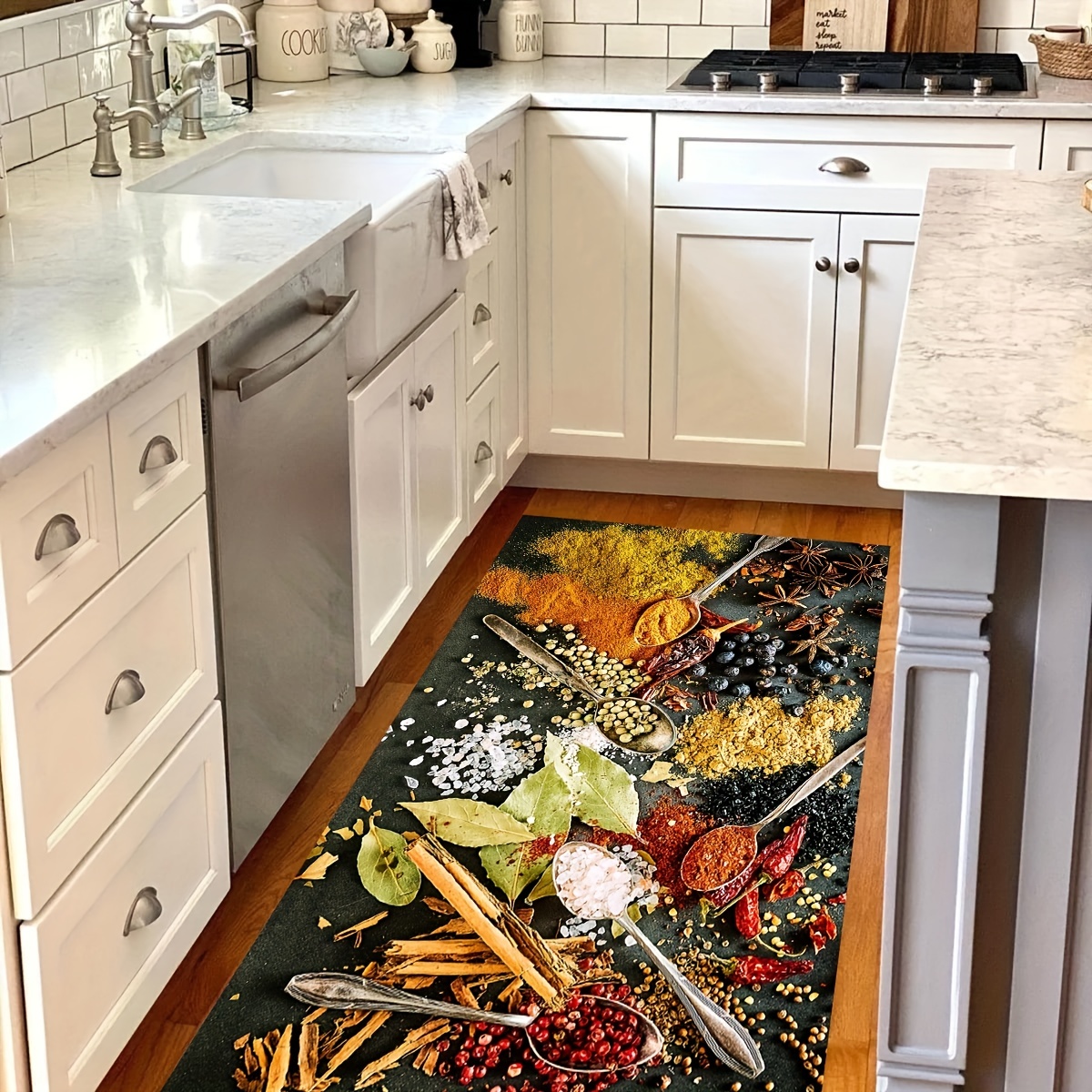 Colorful Kitchen Rug, Non-slip Kitchen Mat Waterproof Kitchen Rugs Runner Cushioned  Kitchen Floor Mat Carpet Comfort Standing Mats - Temu