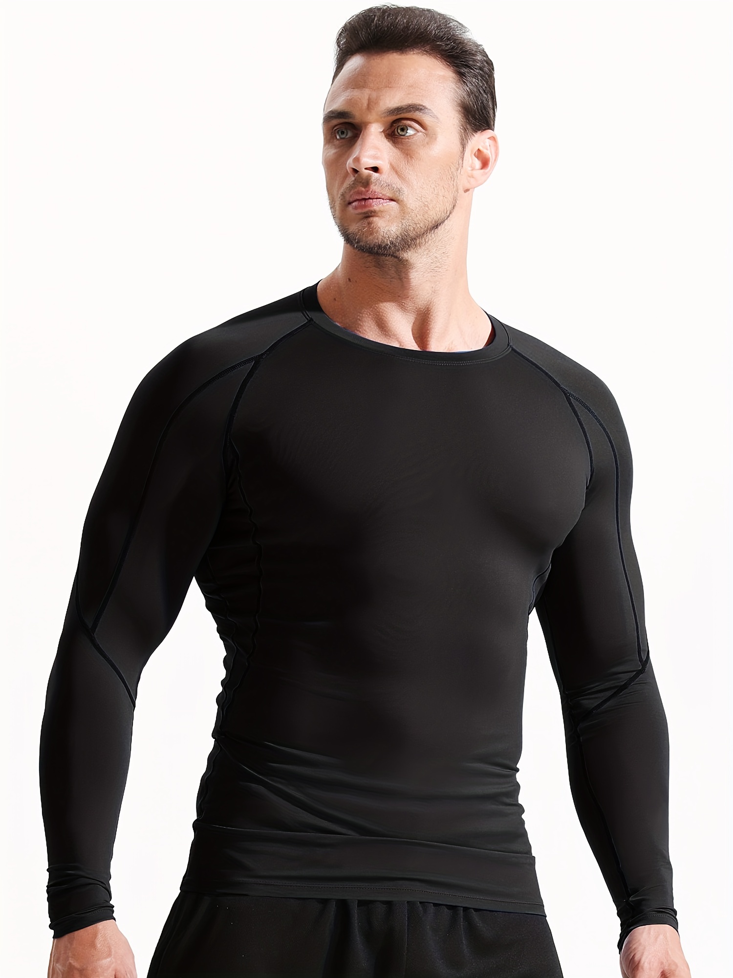  Lupo Camiseta térmica de compresión para hombre, manga larga o  corta, ajuste atlético, camiseta deportiva : Ropa, Zapatos y Joyería