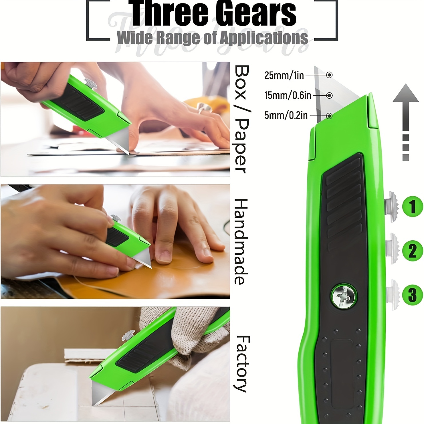 Box Cutter Utility Knife Box Cutter Retractable Heavy Duty - Temu