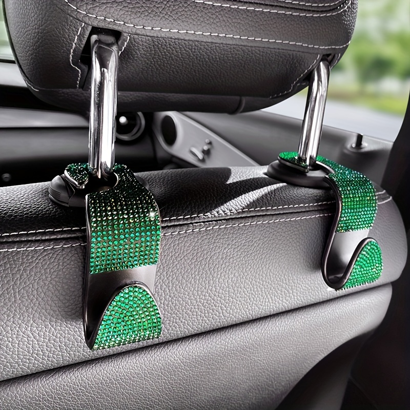 $11.31 1 Pair Crystal Car Seat Back Holder Bag Purse Hangers Auto