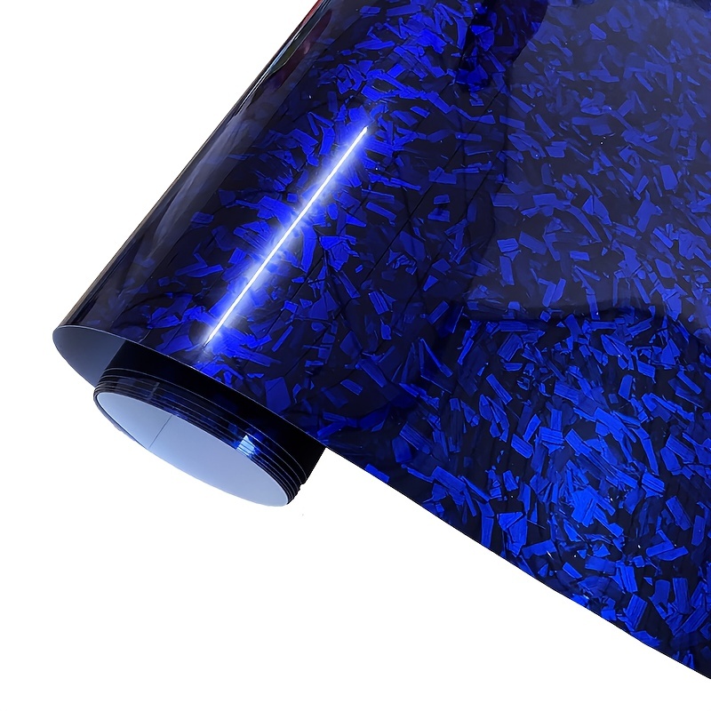Echt-Carbon-Folie / Furnier, Blau-Brilliant