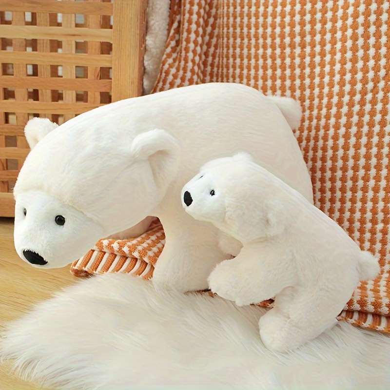 Peluche de oso polar para dormir, lindo animal de peluche, juguete suave de  14 pulgadas