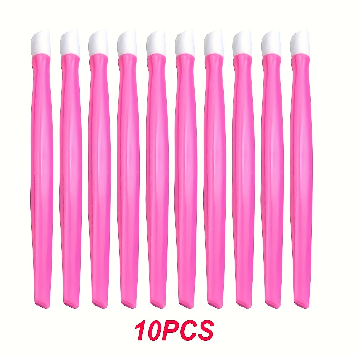10pcs Plastic Cuticle Pusher Dead Skin Picker Nail Art Tool