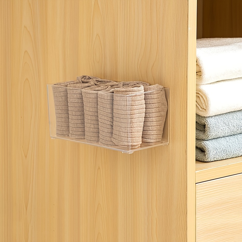 Wall mounted Storage Rack Socks Storage Box Hanging Storage - Temu