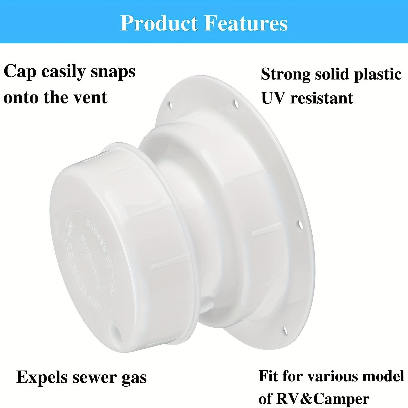 Rv Plumbing Vent Kit, Rv Plumbing Vent , Roof Vent , Plastic Roof Sewer