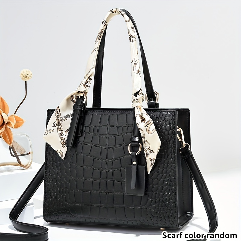 Bow Decor Handbags For Women, Scarf Decor Crossbody Bag, Sweet Top Handle  Satchel Purses - Temu Austria