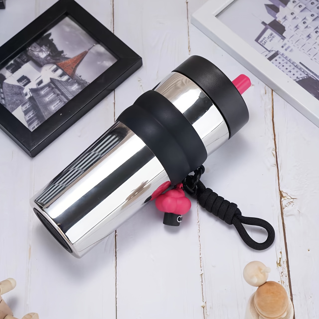316 Stainless Steel 710ml Gradient Vacuum Water Cup Portable Coffee Cup