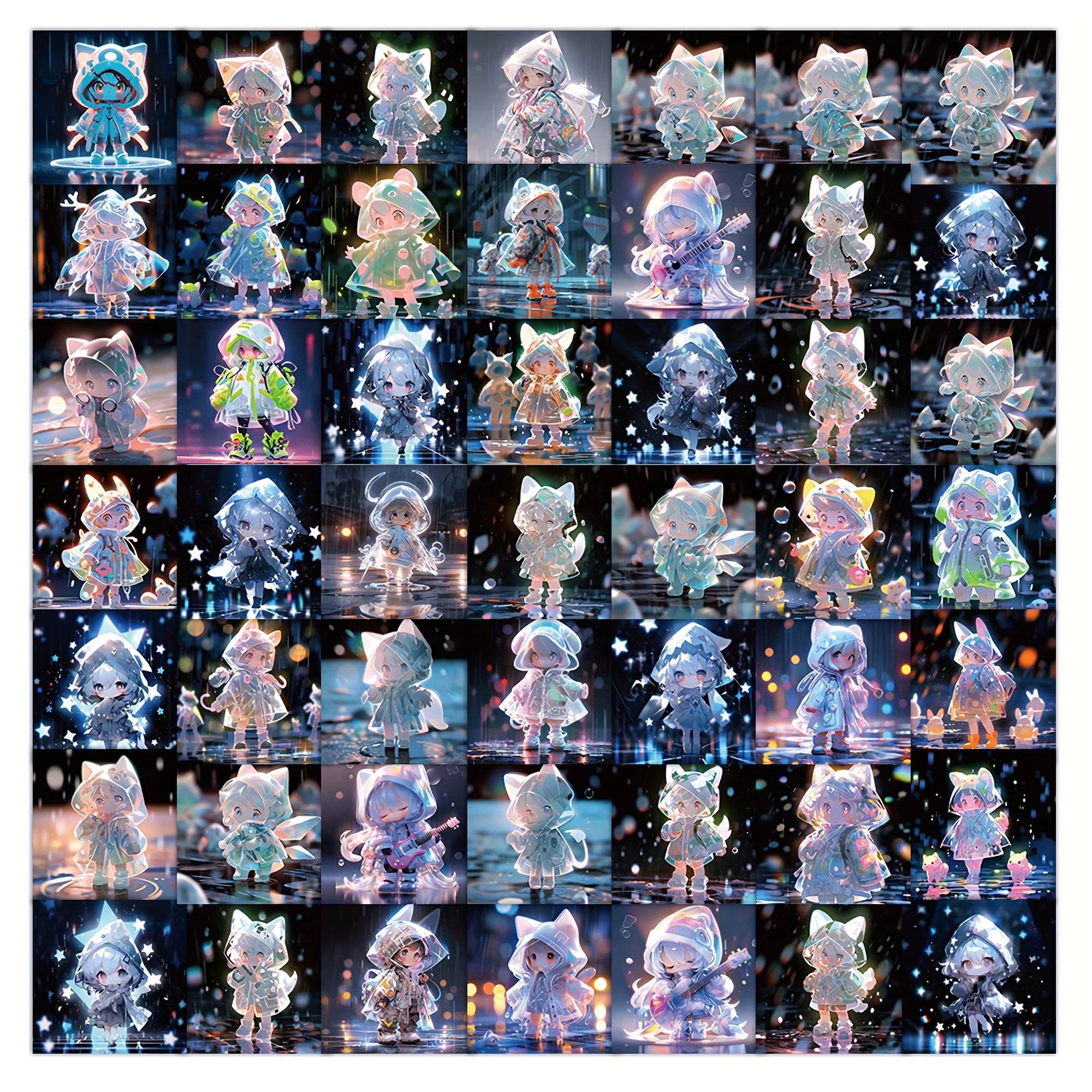 Cute Fantasy Creature Waterproof Stickers For Water - Temu