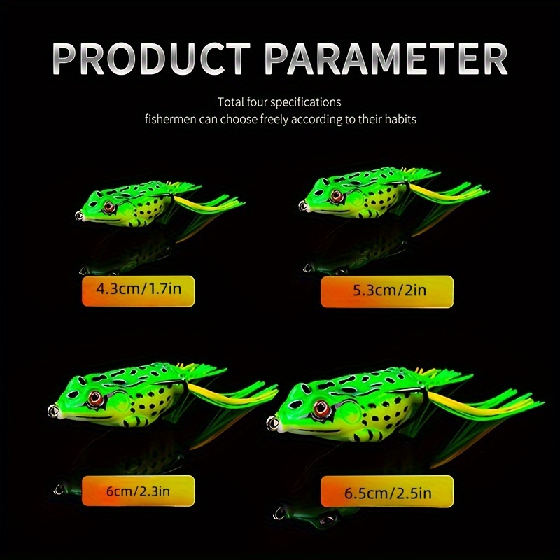 Soft Frog Shape Fishing Lures Double Hooks Artificial Soft - Temu