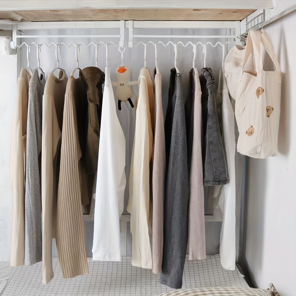 Ideas for hanging clothes in 2024 bedroom