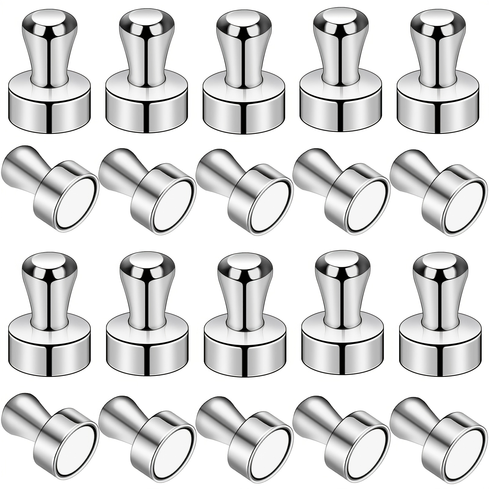 20pcs Per Pack Strong Whiteboard Magnets For Fridge Refrigerator Push Pin Office Classroom And Map