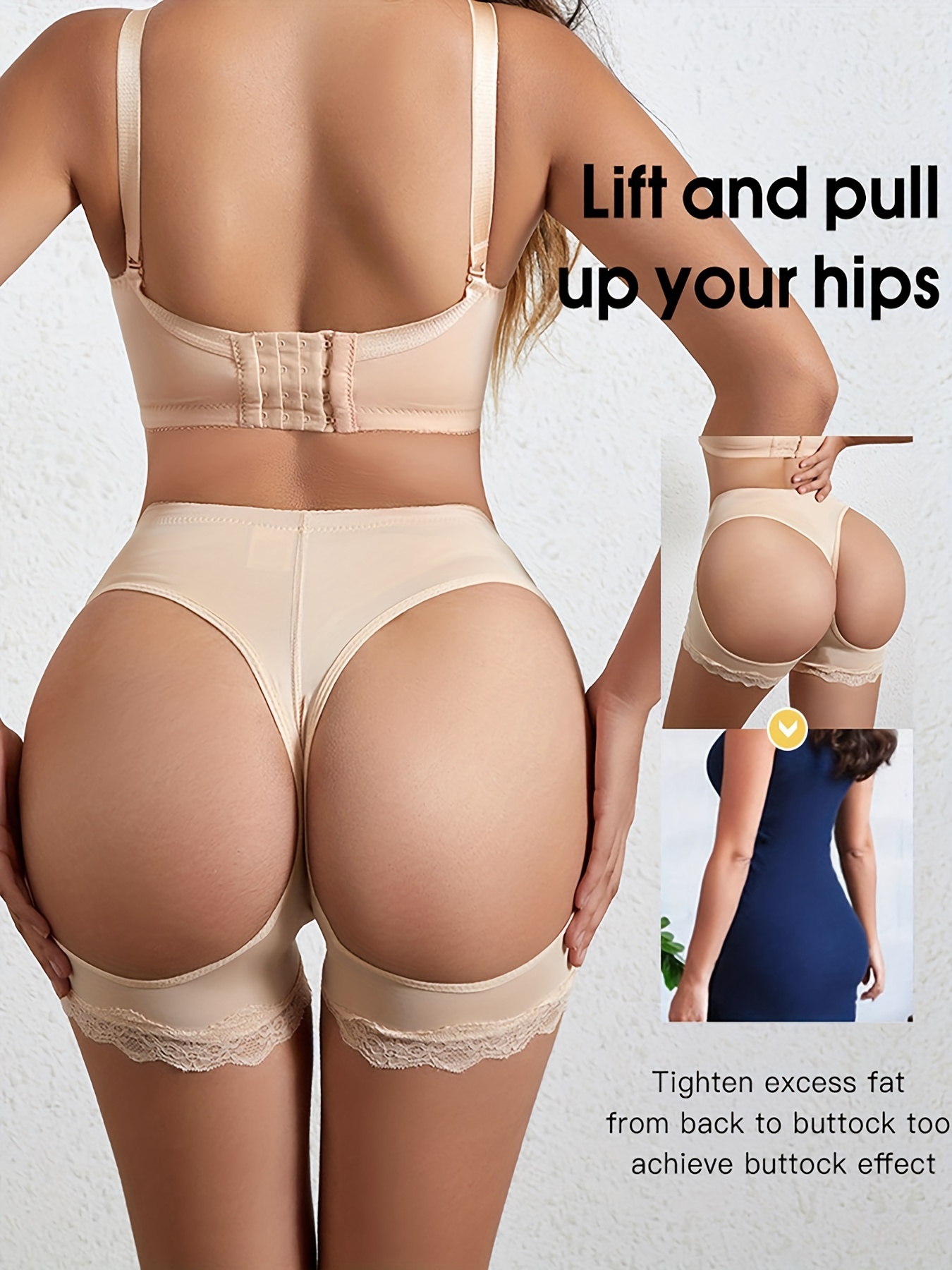 Plus Size Booty Shaper Butt Lifter Panties Butt Lift Underwear