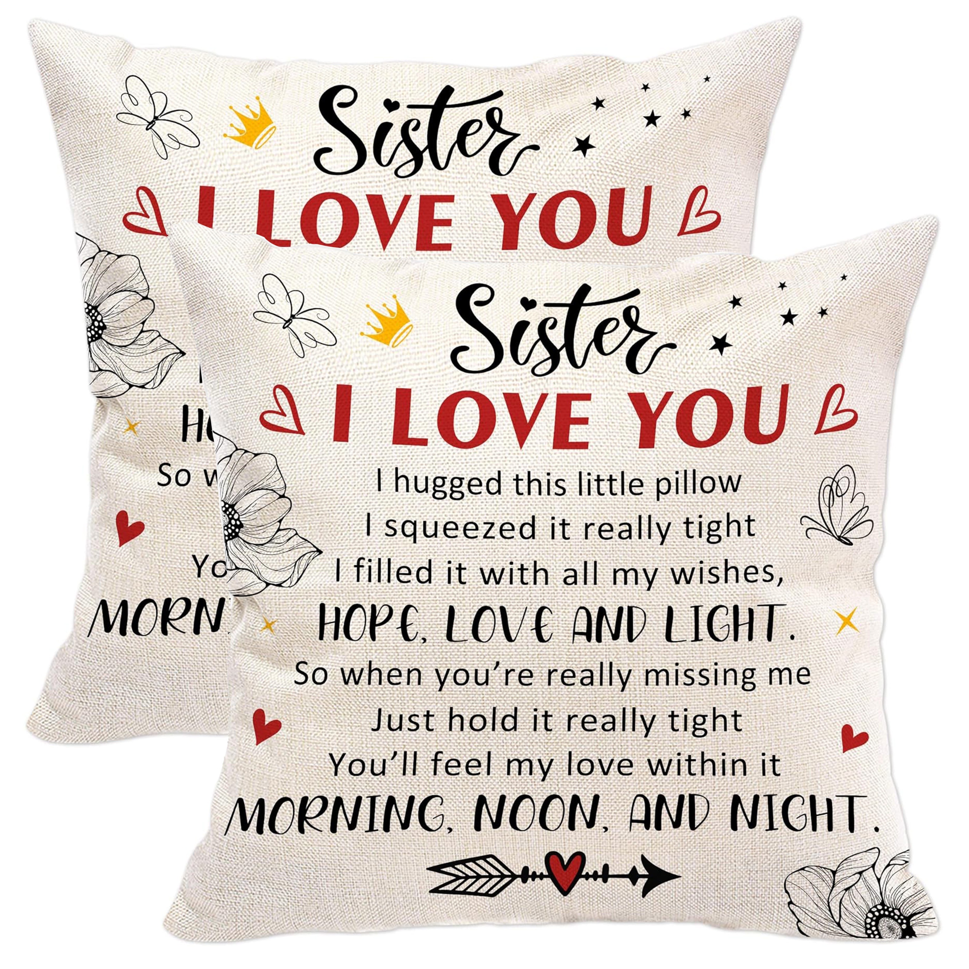 Sister Pillow, Mothers Day, Personalized Pillow, Sister Gift