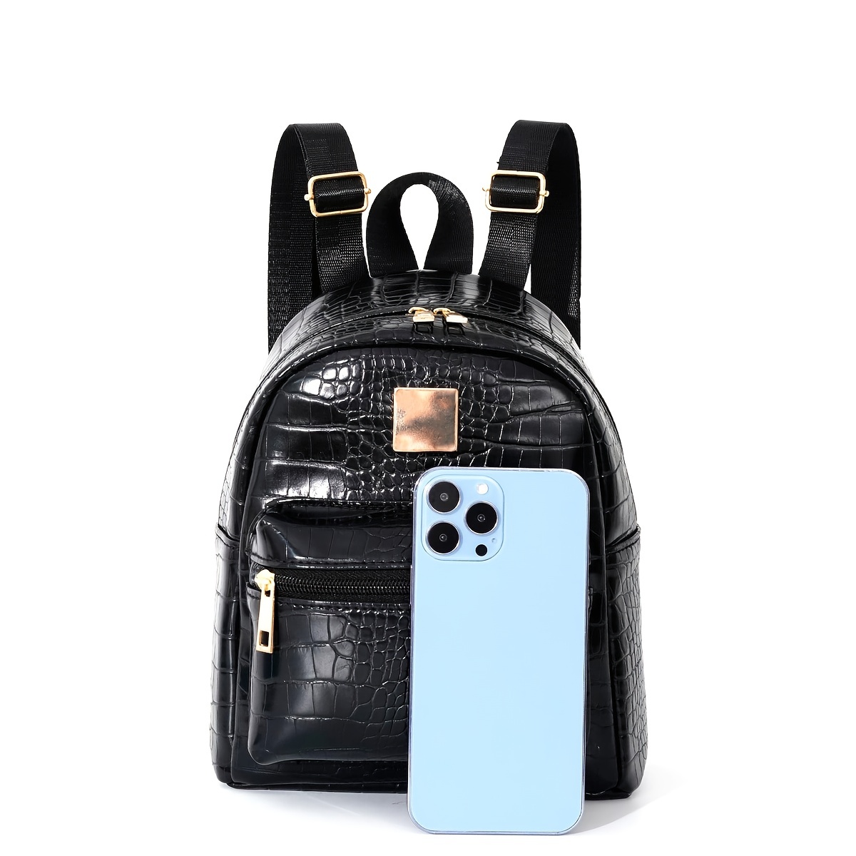 Simple Fashion Bag Pu Leather Casual Small Backpack Mobile Phone