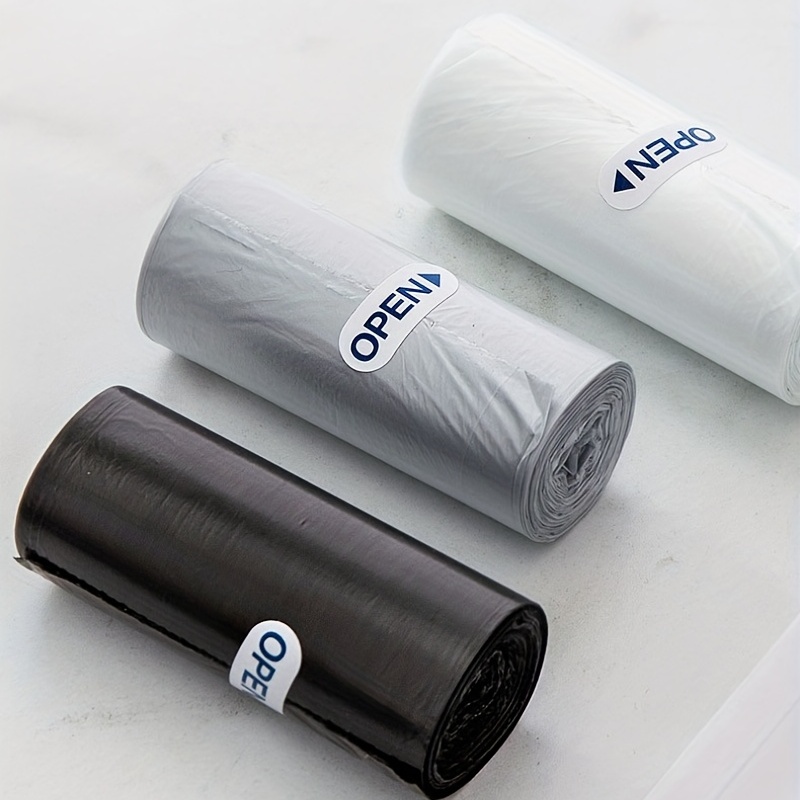 New White 50Pcs/Roll Simple Thicken Desktop Small Garbage Bags Household  Car Mini Disposable Plastic Rubbish Bags Kitchen Bathroom Trash Bag