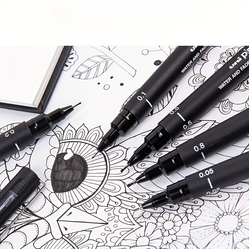 Precision Micro Line Pen. Black Micro Line Pen Waterproof - Temu