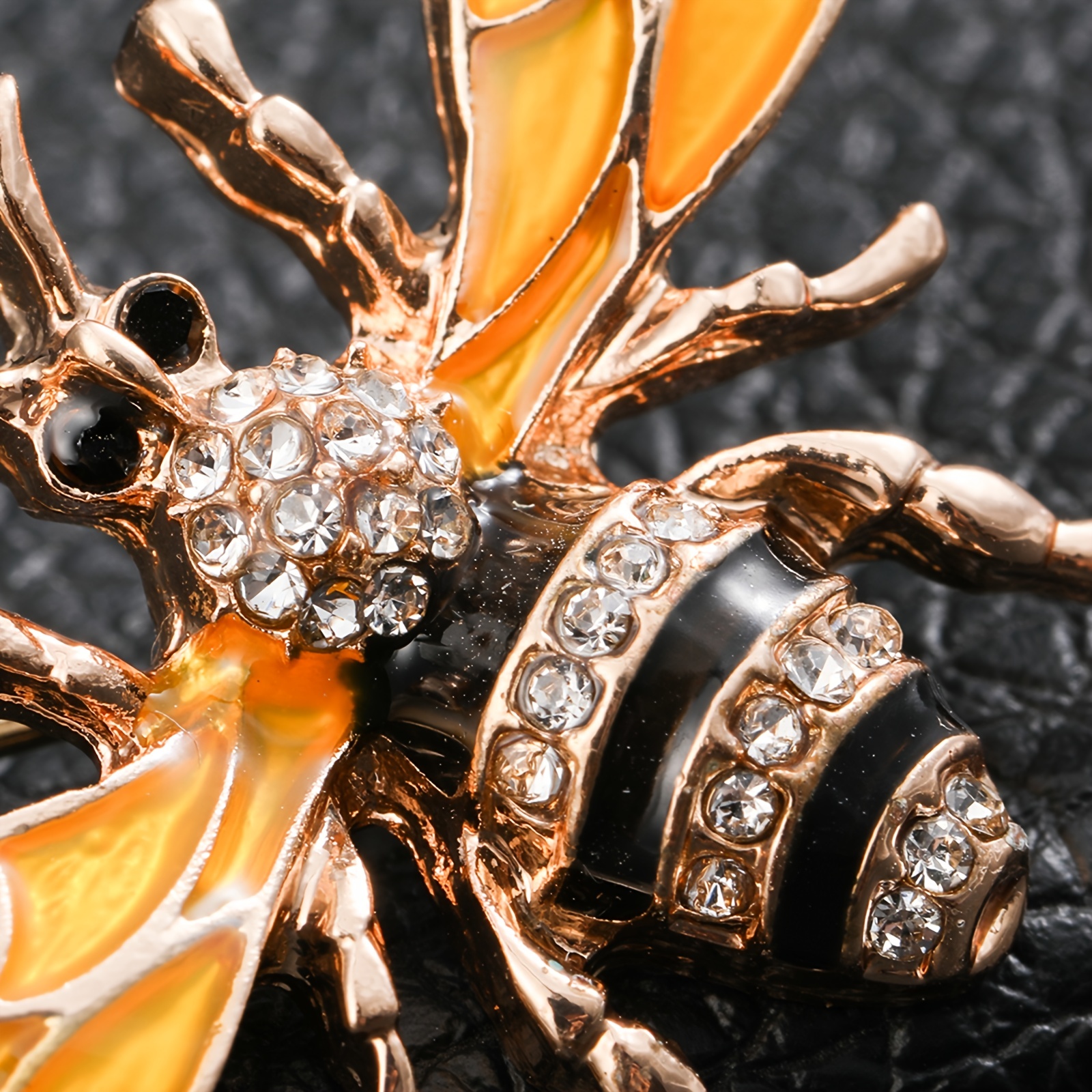 Bee Alloy Brooch Insect Rhinestone Brooches For Men Pins - Temu