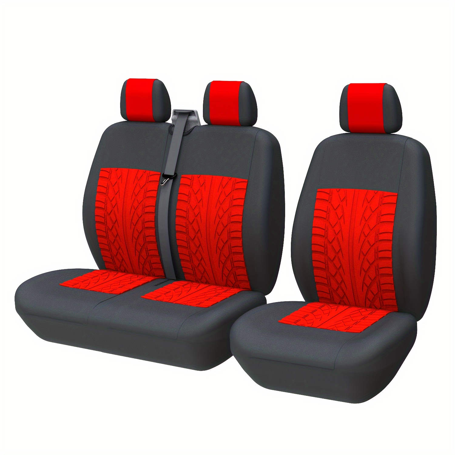 TEMU Fit Most Trucks Lorry Front Seat Covers Single Double Car Seat Covers For Single Driver And Double Passenger Seat 2+1 Seat Covers