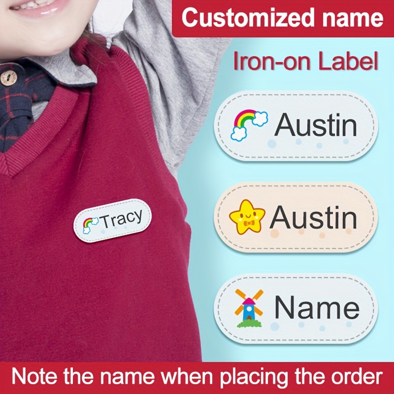 Unique School Supplies Customizable Cartoon Dinosaur Iron-on Labels For  Clothing, Ensuring Clothes Return Home From Daycare School, Durable And  Washable - Temu