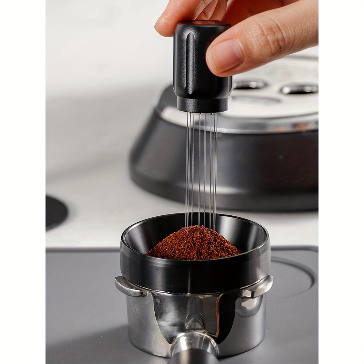 1pc Coffee Distributor 51/53/58mm with Stand, Espresso Coffee Stirrer, Espresso  Machine Accessories, Professional WDT Distribution Tool, Coffee Powder  Stirring Tool