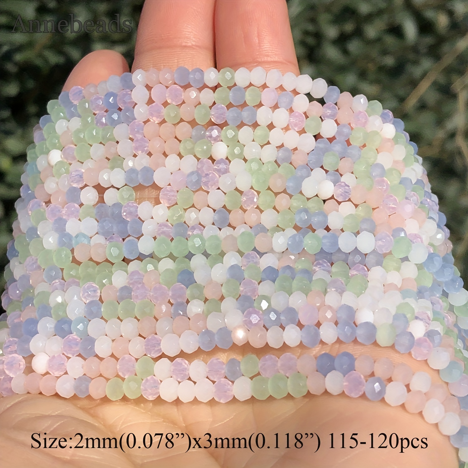 100pcs Crystal Rondelle Austria Faceted Loose Spacer Stone Beads