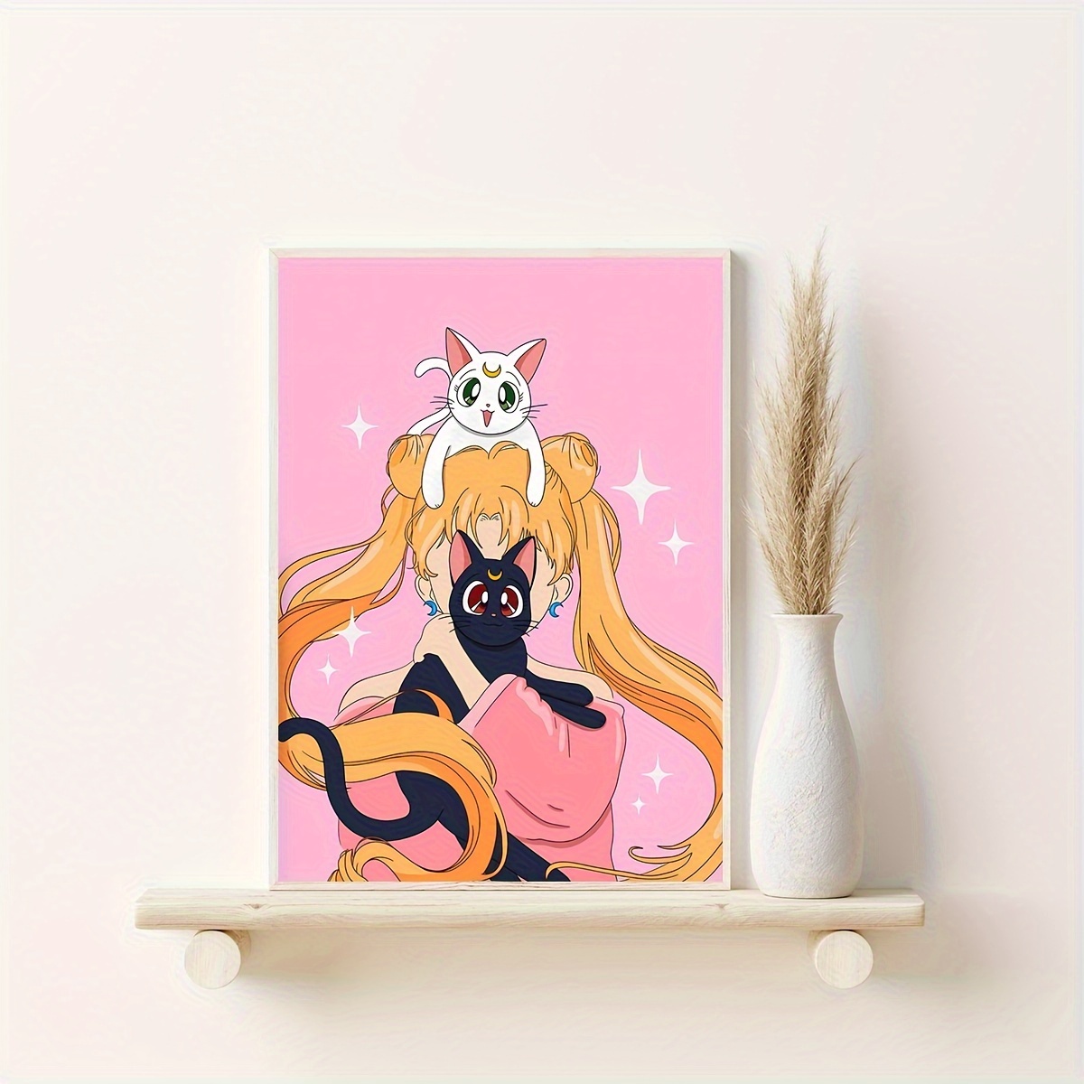 Cartoon Canvas Print Posters Kitty Canvas Wall Art - Temu