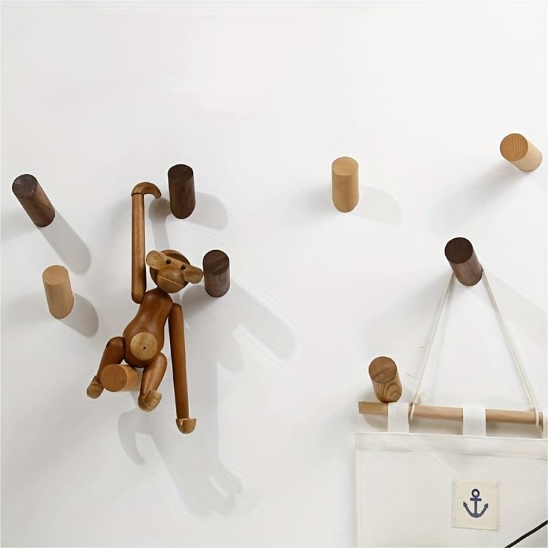 Creative Wooden Wall Hooks –