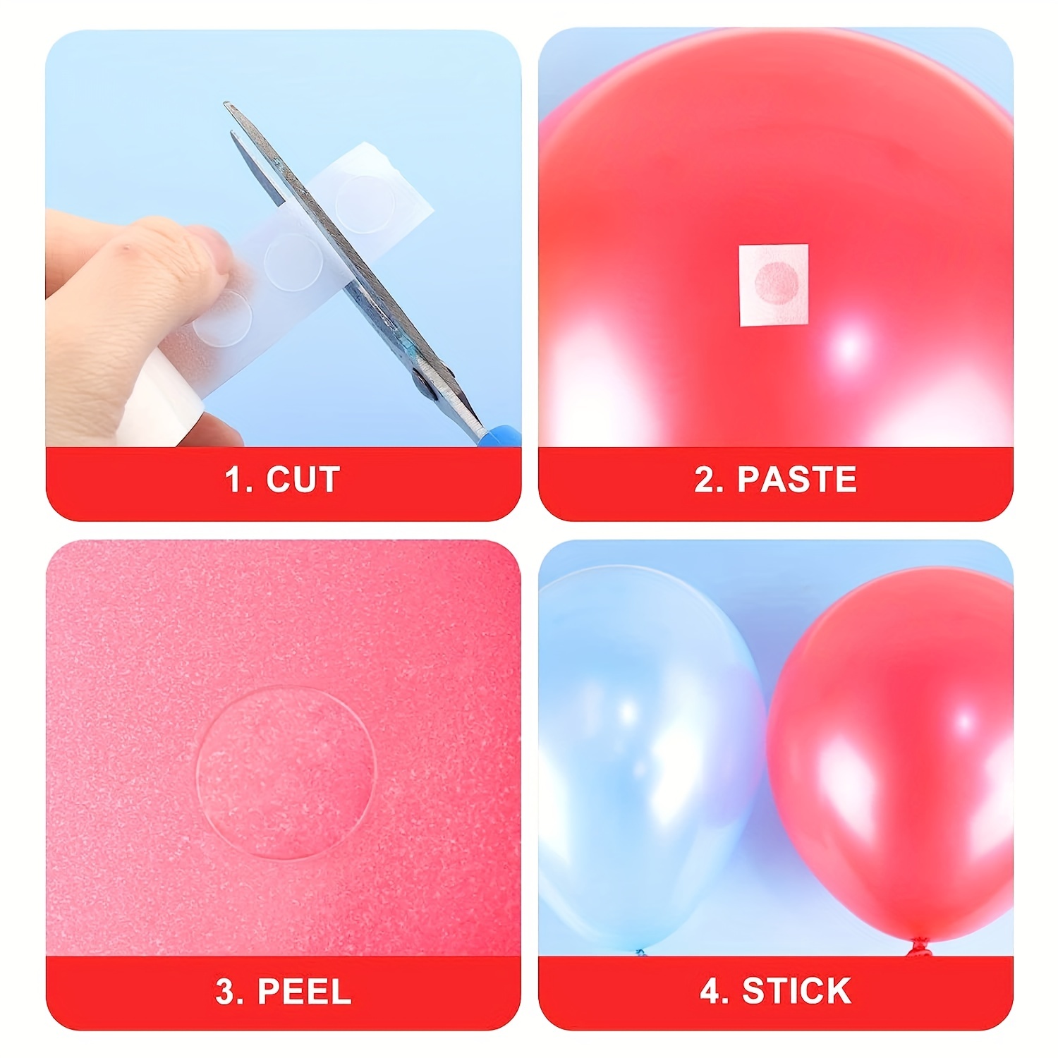 Balloon Stickers Dots Attachment Adhesive No trace Balloon - Temu