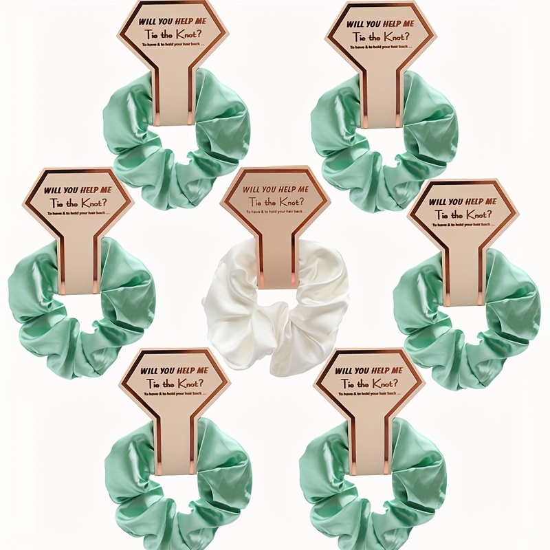 1pc Silky Scrunchies Soft Hair Tie Elastic Ponytail Holder