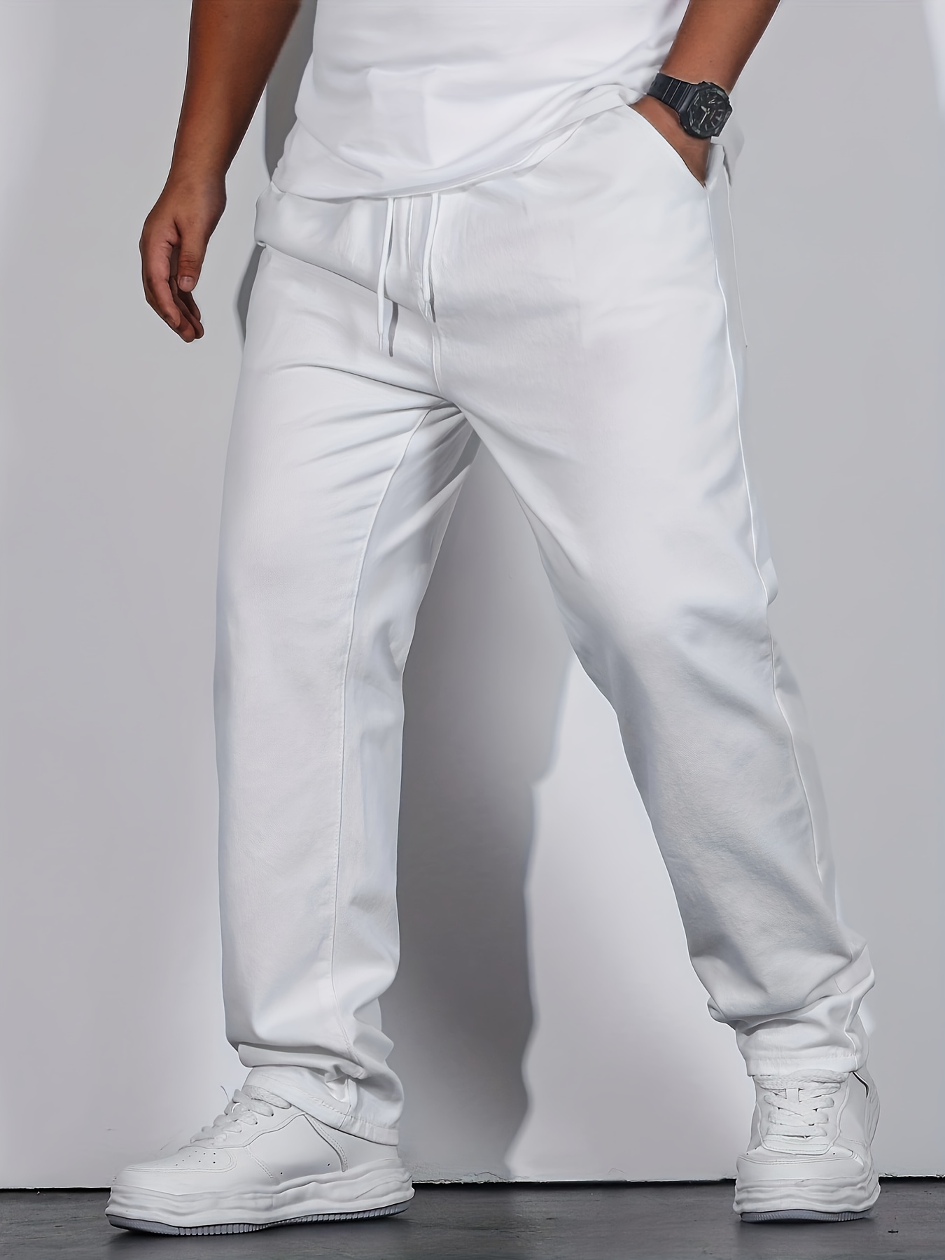 Pantalon Blanco Hombre - Temu Chile
