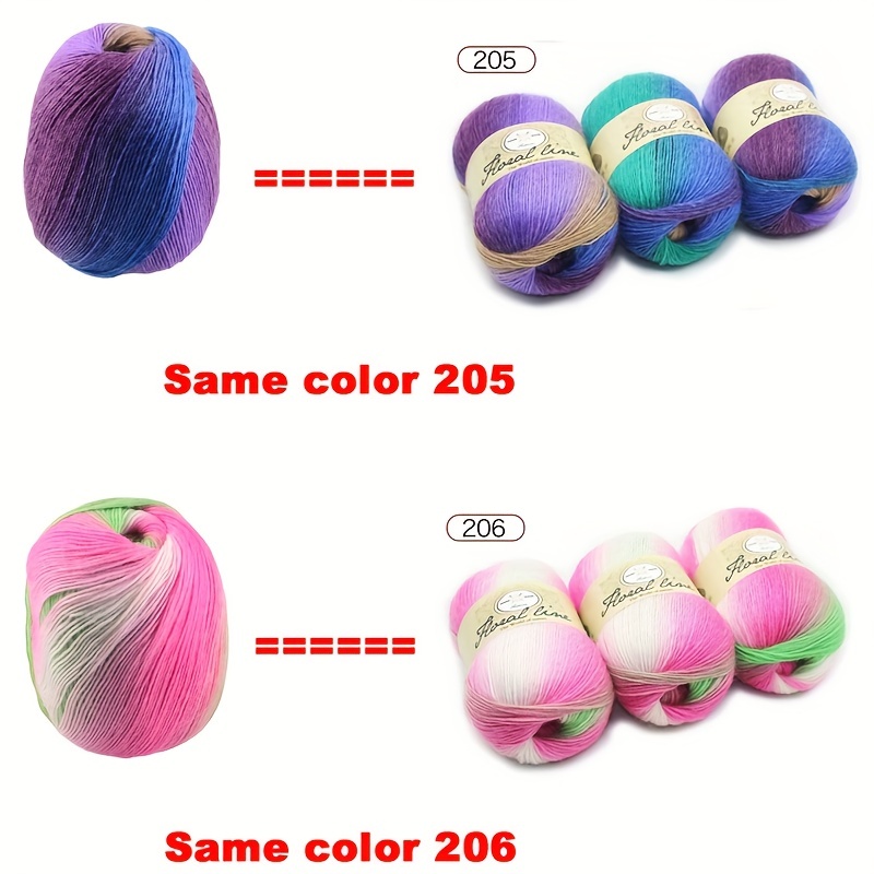 60% Wool Rainbow Yarn For Crocheting 40% Man Made Fiber Acrylic Yarn For  Knitting Colorful Lana Knit Sweater Shawl Hat Line Crochet Scarf Bag  Blanket Threads - Temu Sweden