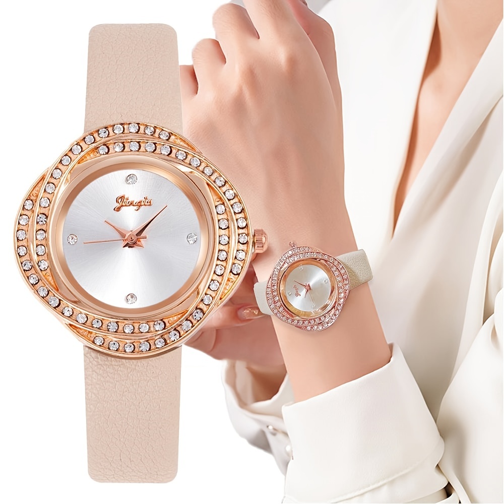 Wristwatches Quartz Watch Women Rhinestone Watches