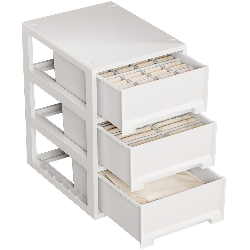 Anncus Home Separate Underwear Organizer 11 Grid Socks Grid Underwear  Storage Box Bedroom Closet Folding Drawer Bra Storage Box - (Size:  7-compartment panty, Color: white) : : Home