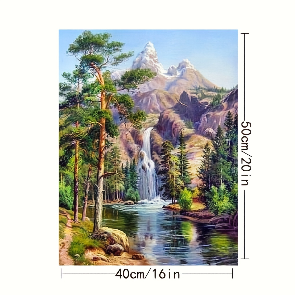 Paint by numbers for adults Tree at the Waterfall - Paint by
