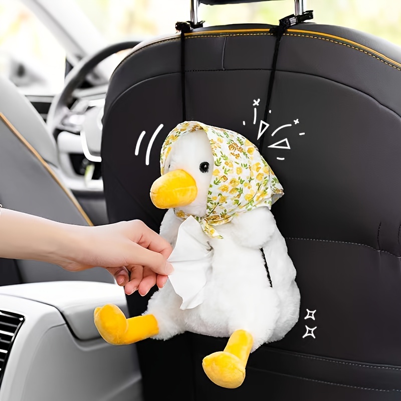 Cute Cartoon Swing Duck Tissue Box, Car Cartoon Frog Tissue Holder,  Creative Tissue Cover Hanging Tissue Bag For Car Accessaries