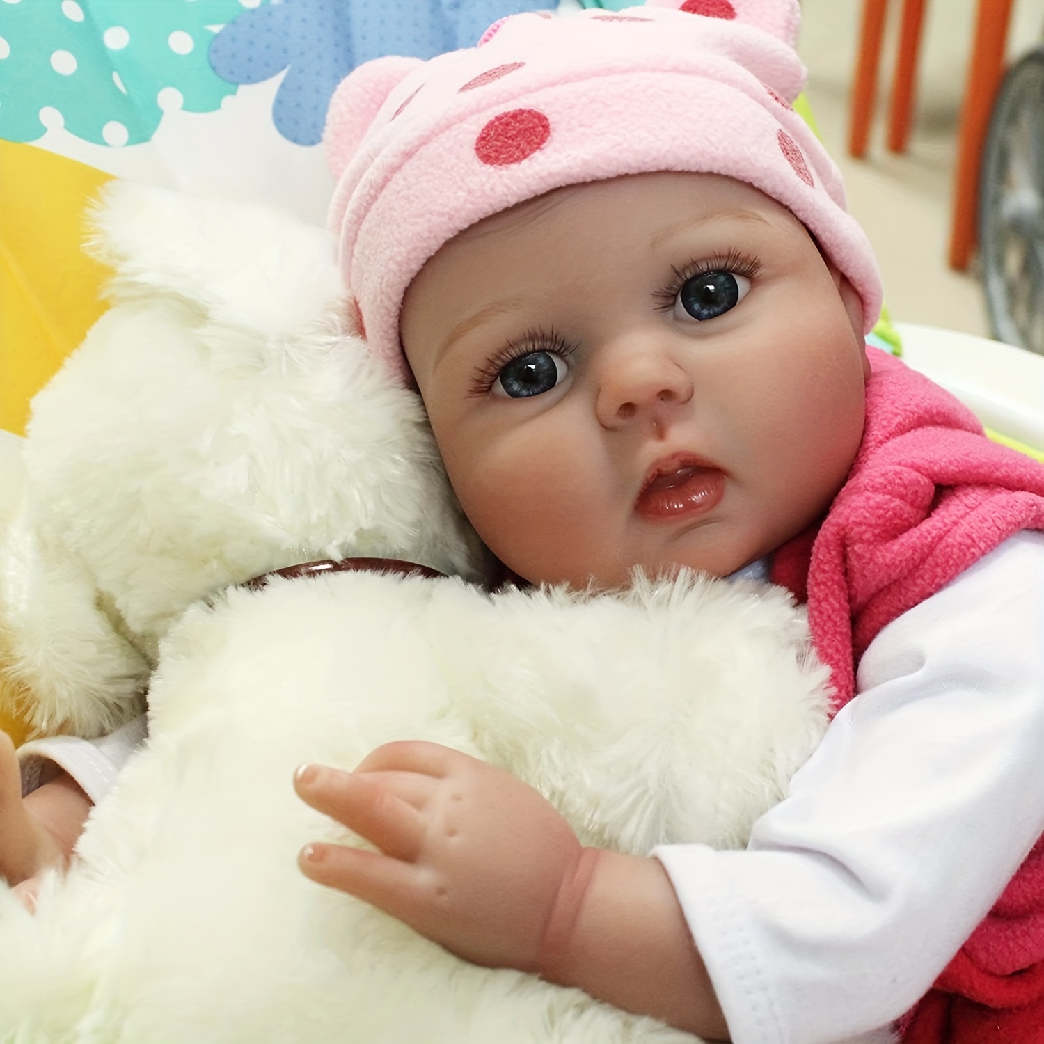 Cama de muñeca de madera, Babydoll cama de bebé muñeca muebles  muñeca ropa de cama de juguete bebé bebé juguete cuna para casa de muñecas  : Juguetes y Juegos