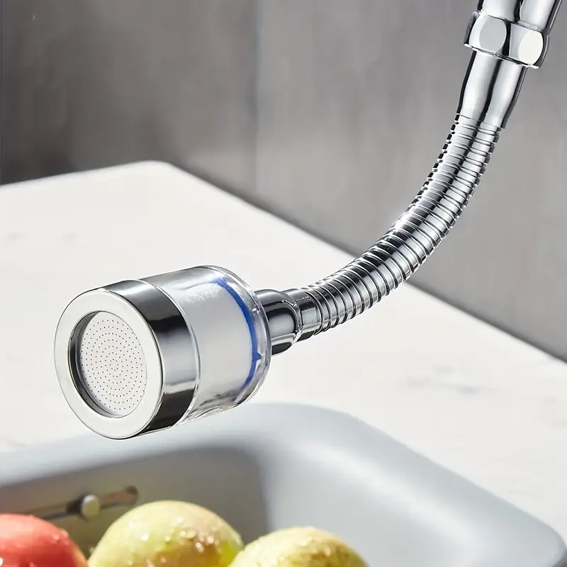 1pc Faucet Filter Booster Shower Splash Filter Water Purifier Kitchen 360 Degree Rotating Universal Extender details 0