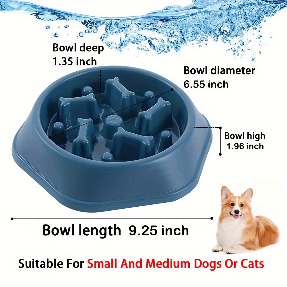 Slow Feeder Dog Bowl Non Slip Healthy Design Puzzle Bowls for Small Medium  Dogs